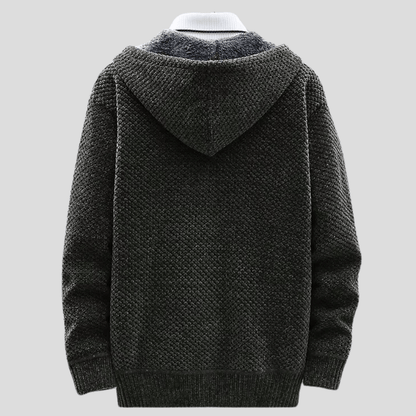 MONVIEL™ | Knit-Outer Fleece-Lined Zip Hoodie
