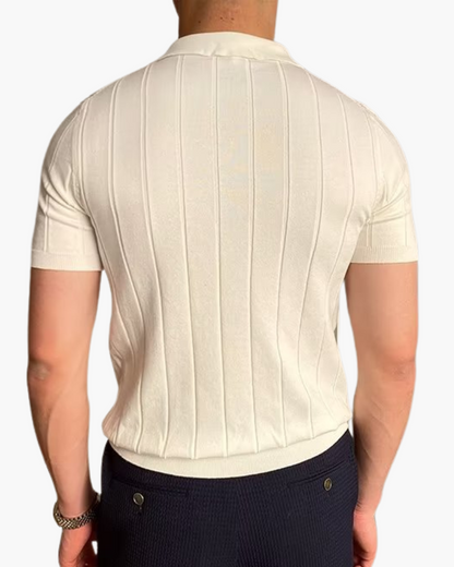 MONVIEL | RIBBED COTTON POLO