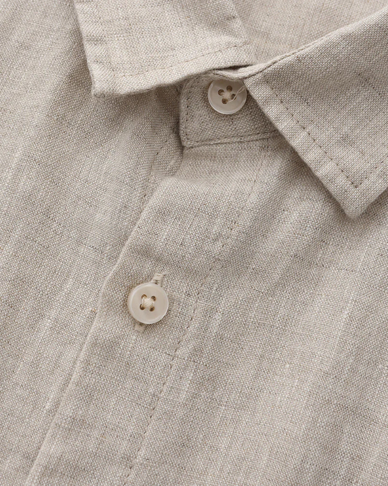MONVIEL | Short-sleeve linen shirt