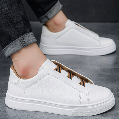 MANSSINO™ | Men's Pebbled Leather Slip-On Sneaker