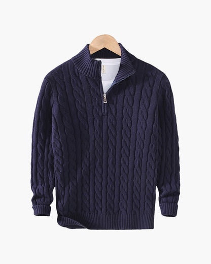 MONVIEL | COTTON HALF ZIP