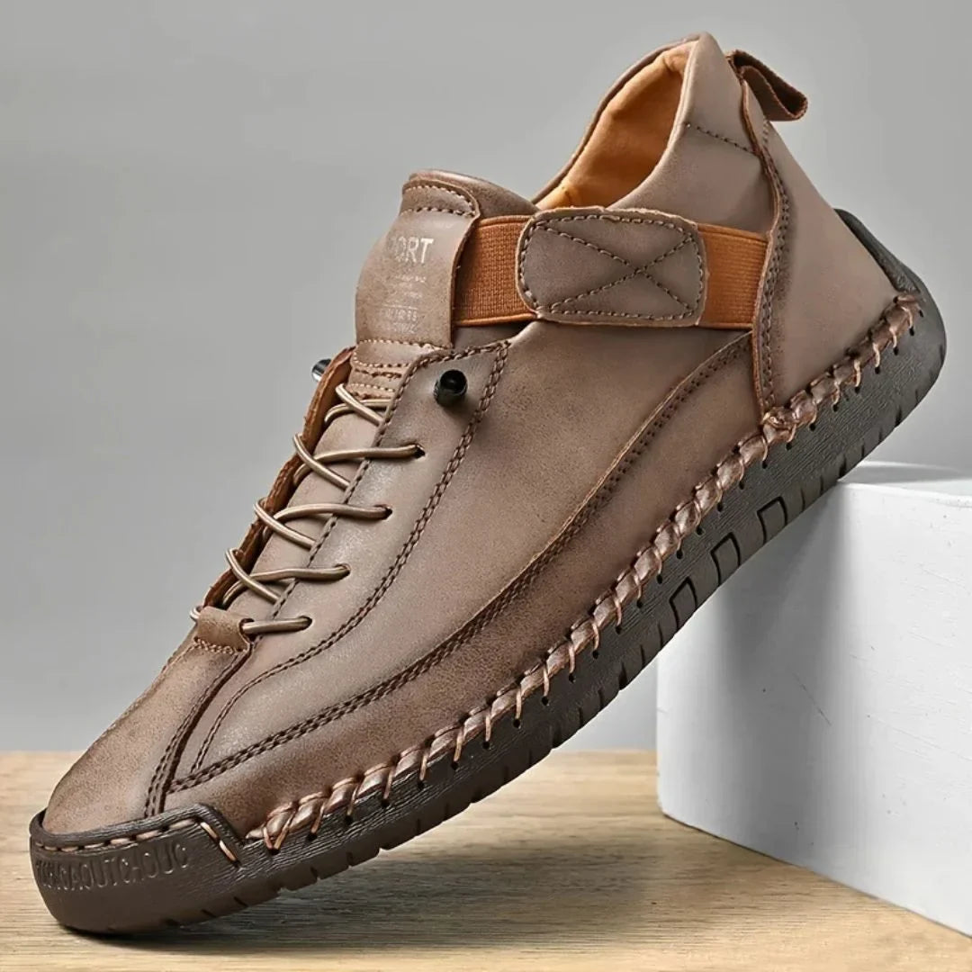 MANSSINO™ | Men's Hand-Stitched Leather Street Sneaker