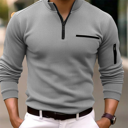 Étienne™ | Chemise manches longues col zippé