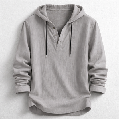 MONVIEL™ | Men's Cotton-Linen Hooded Henley
