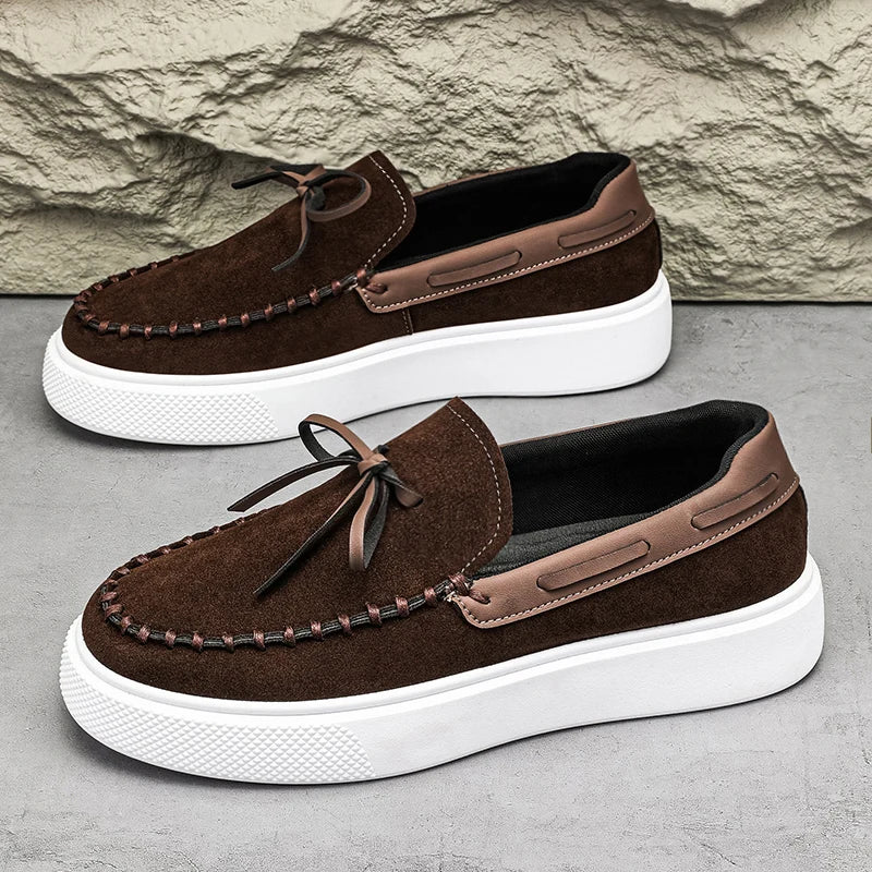 MANSSINO™ | Men's Suede Platform Boat Shoe
