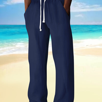 MANSSINO™ | Men's Woven Cotton-Linen Drawstring Trousers