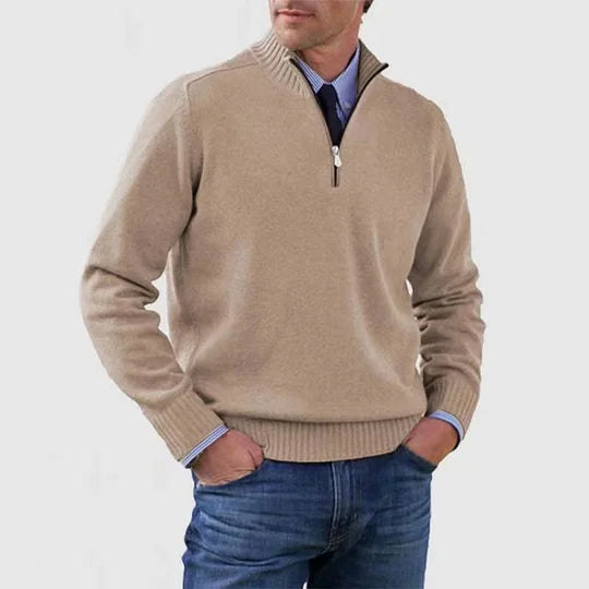 MONVIEL™ | Anti-Pill Mid-Zip Knit