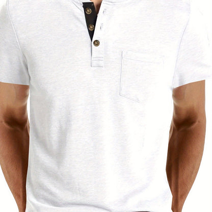 MONVIEL™ | Men's Cotton Henley T-Shirt
