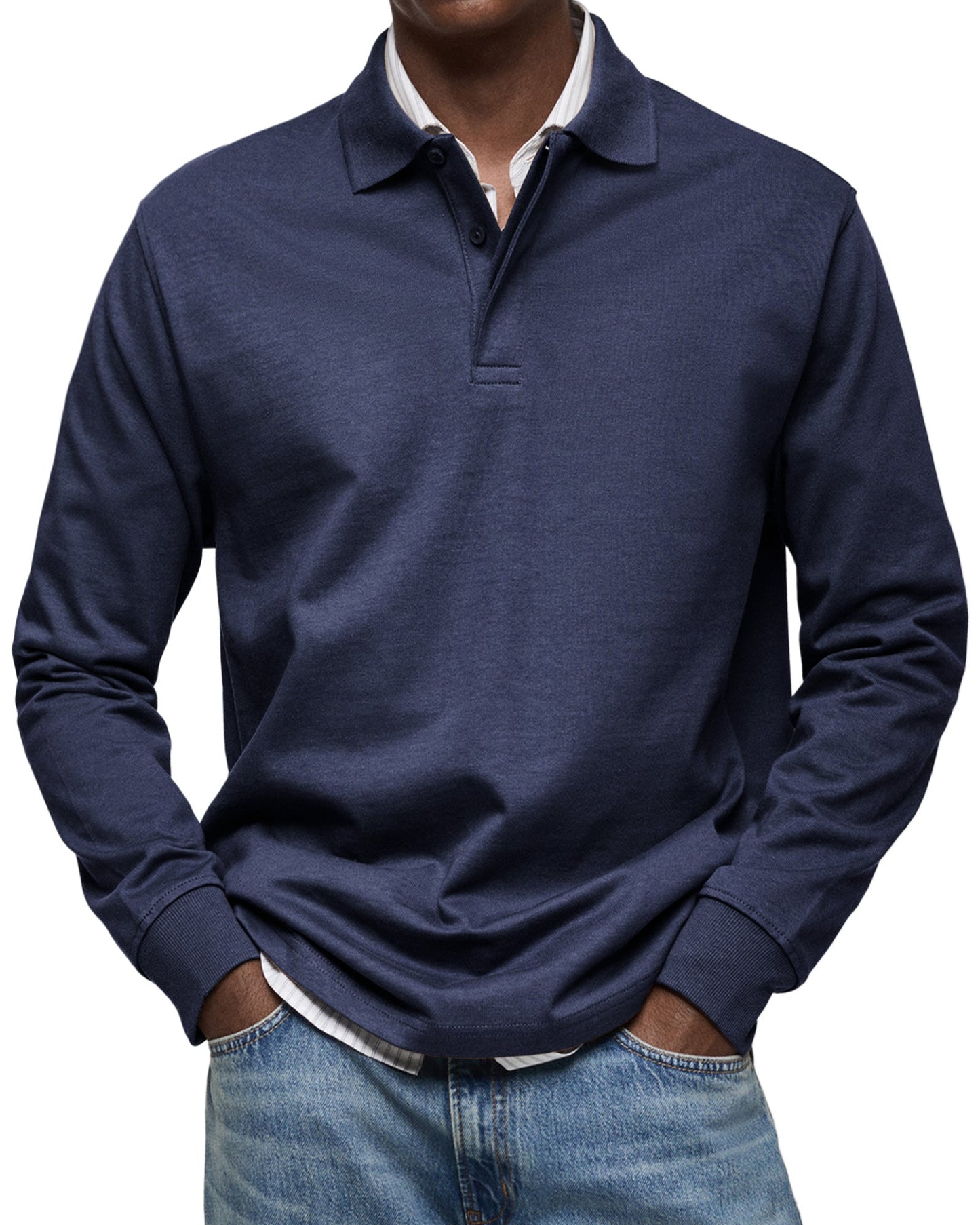 MONVIEL™ | Long Sleeve Polo Shirt