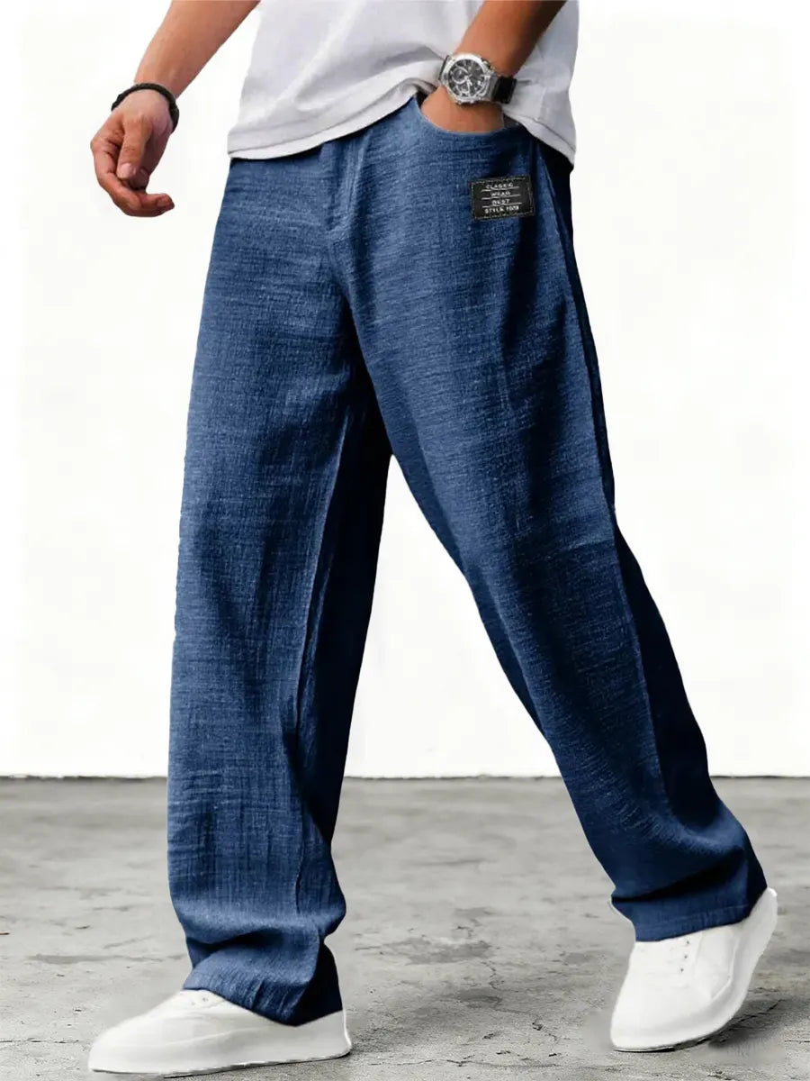 MONVIEL™ | Men's Relaxed Textured Summer Trousers