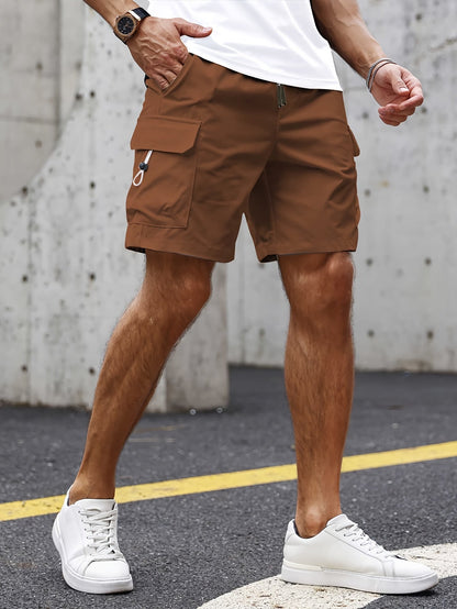 MANSSINO™ | Men's Relaxed Polyester Cargo Shorts