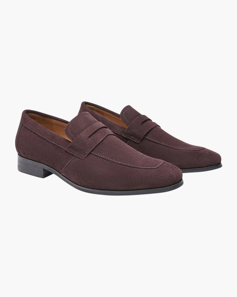MONVIEL | Suede penny loafers