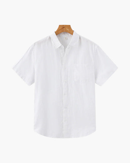 MONVIEL | Short-sleeve linen shirt