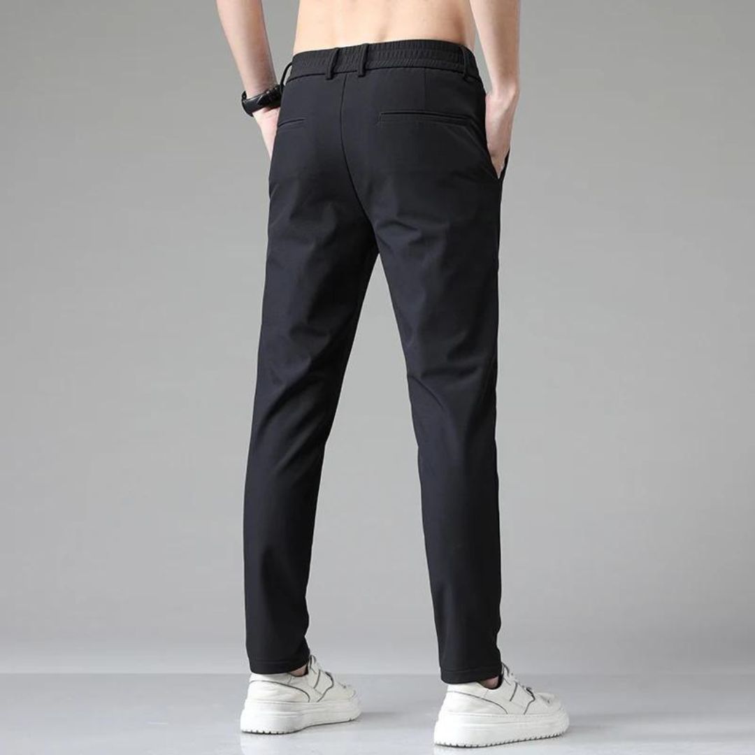 MONVIEL™ | Men's Elastic-Waist Slim Stretch Trousers