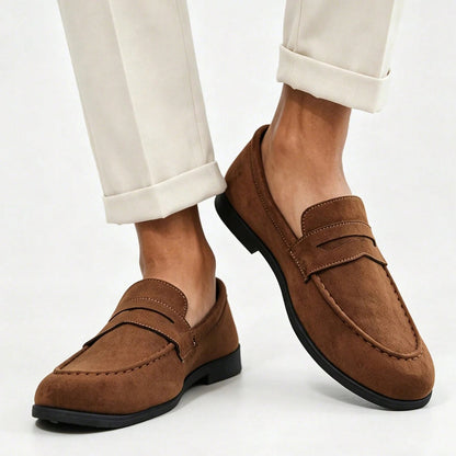 MANSSINO™ | Men's Faux-Suede Penny Loafer