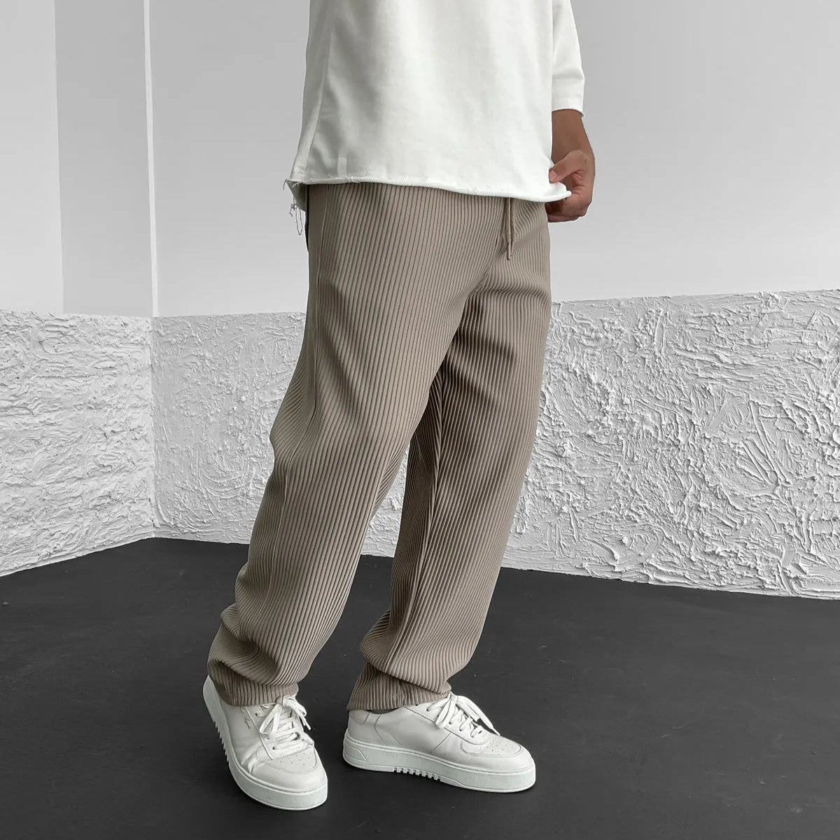 LAURENT MONACO | PANTALON EN MAILLE CÔTELÉE