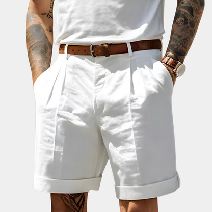 LAURENT MONACO | BERMUDAS ÉLÉGANTS EN COTON RESPIRANT