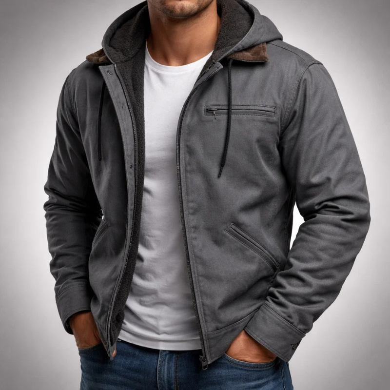 MANSSINO™ | Canvas Hooded Jacket