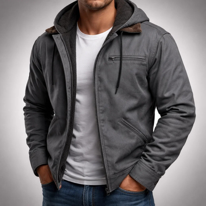 MANSSINO™ | Canvas Hooded Jacket