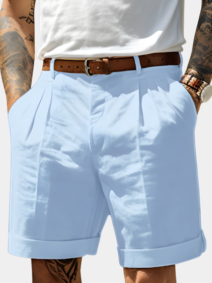 LAURENT MONACO | BERMUDAS ÉLÉGANTS EN COTON RESPIRANT