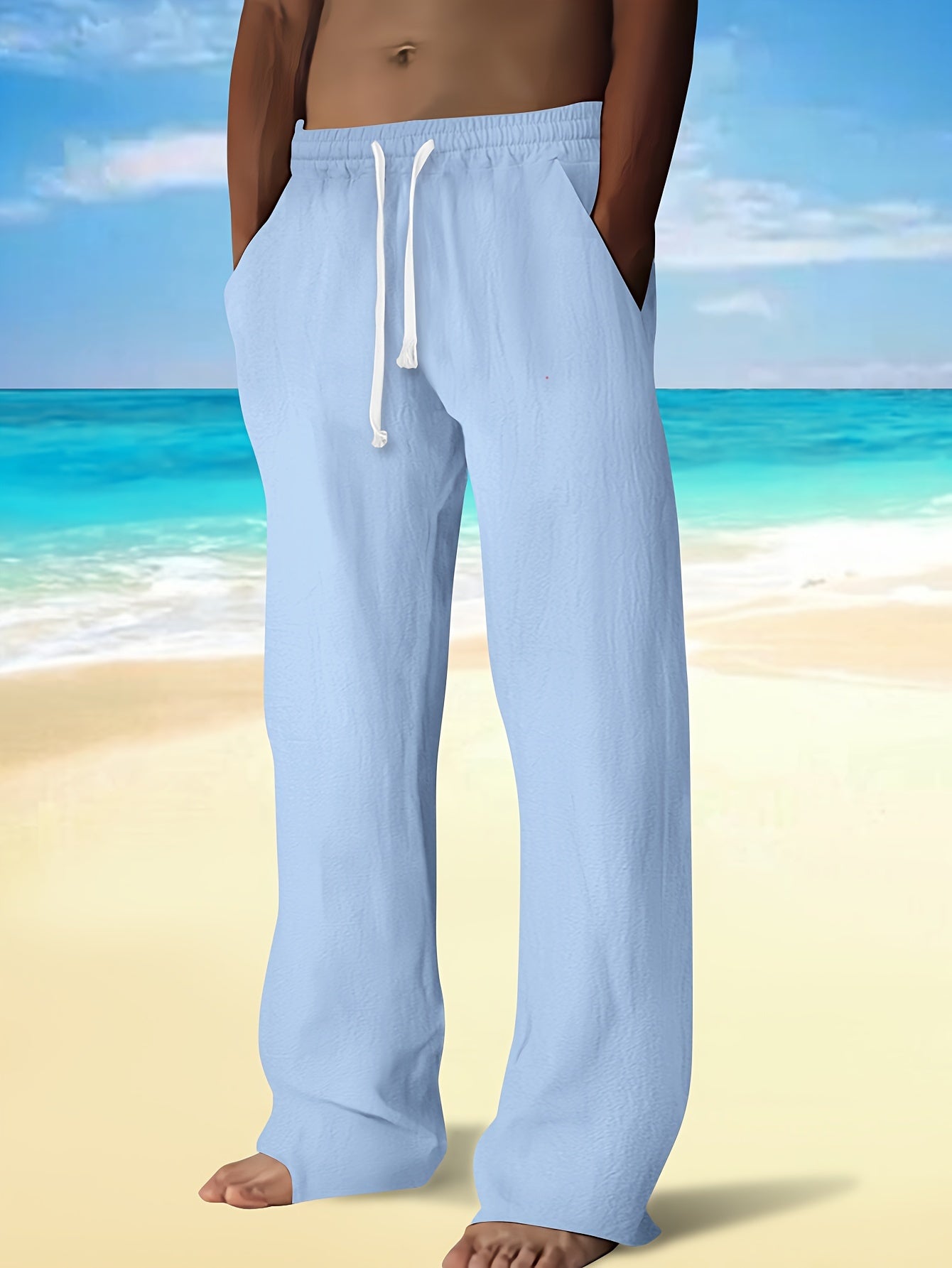 MANSSINO™ | Men's Woven Cotton-Linen Drawstring Trousers