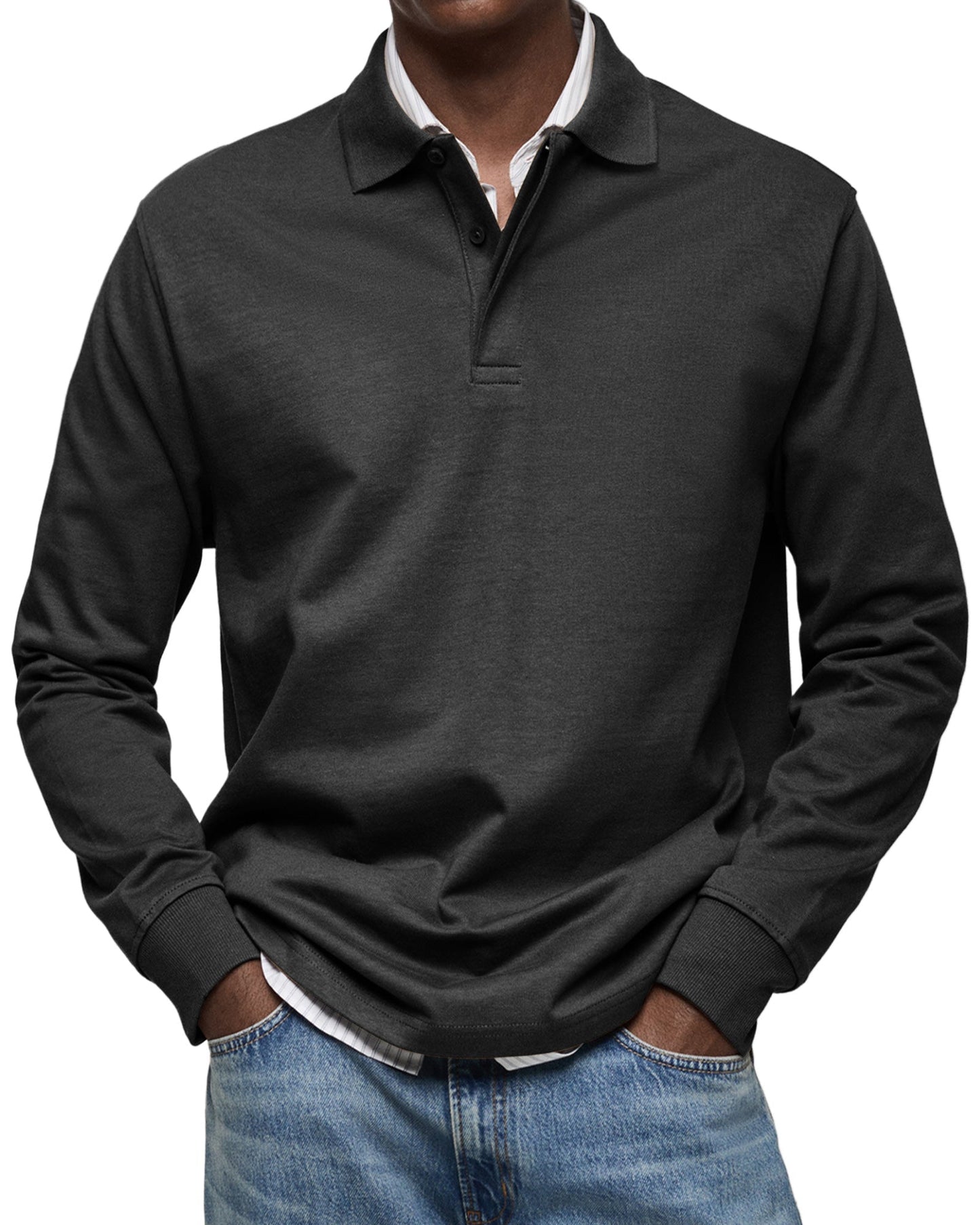 MONVIEL™ | Long Sleeve Polo Shirt