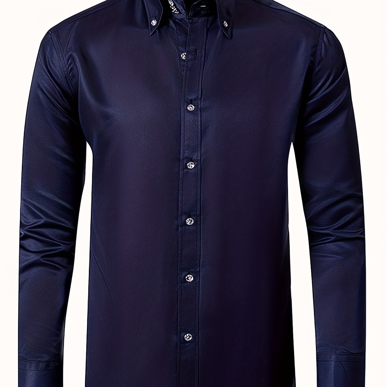MONVIEL™ | Men's Satin-Finish Long-sleeve Shirt