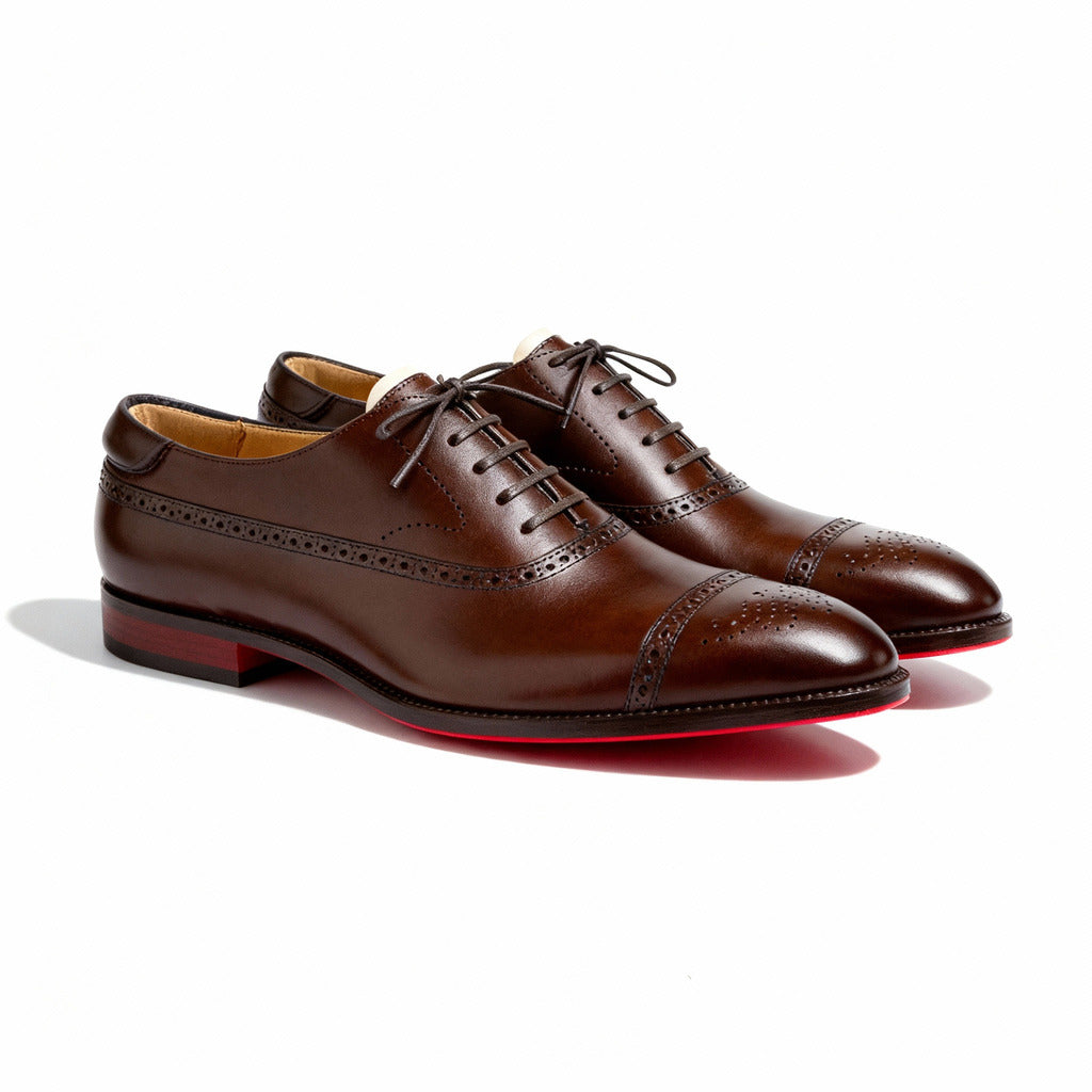 MANSSINO™ | Men's Cap-Toe Oxford Brogues