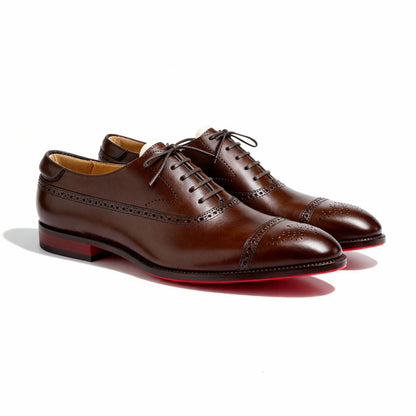 MANSSINO™ | Men's Cap-Toe Oxford Brogues
