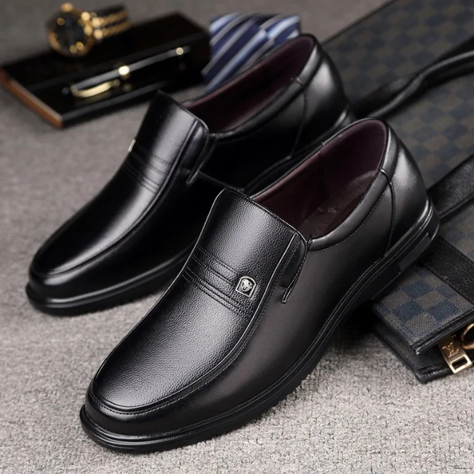 MANSSINO™ | Men's Semi-Gloss Leather Loafer