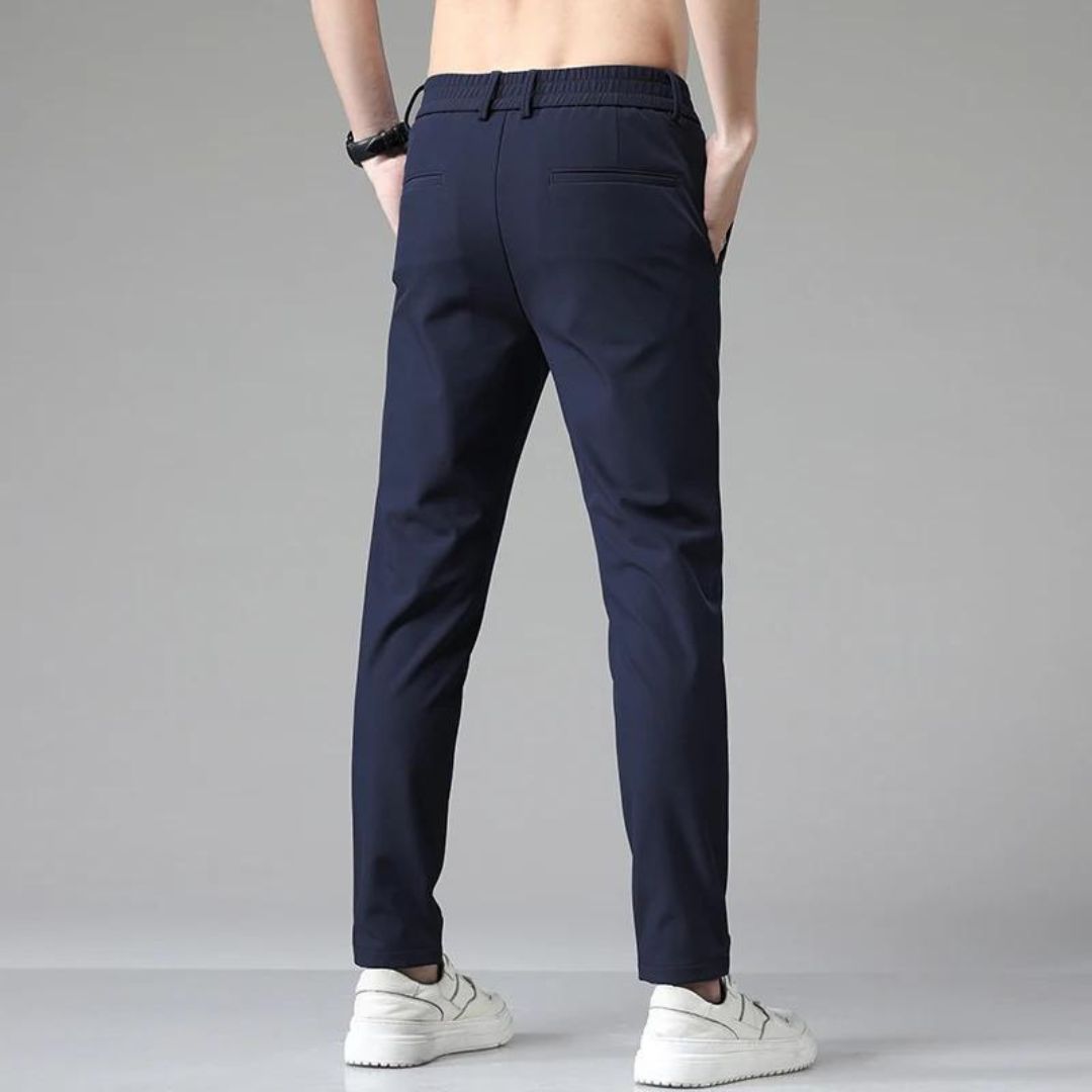 MONVIEL™ | Men's Elastic-Waist Slim Stretch Trousers
