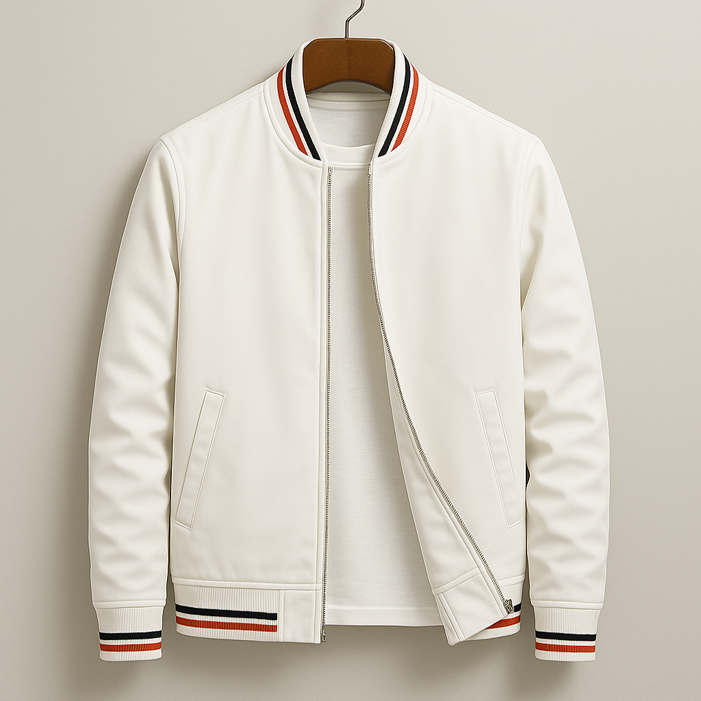 LAURENT MONACO | VESTE BOMBER D'ÉTÉ AVEC RAYURES
