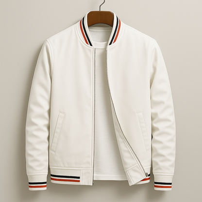 LAURENT MONACO | VESTE BOMBER D'ÉTÉ AVEC RAYURES