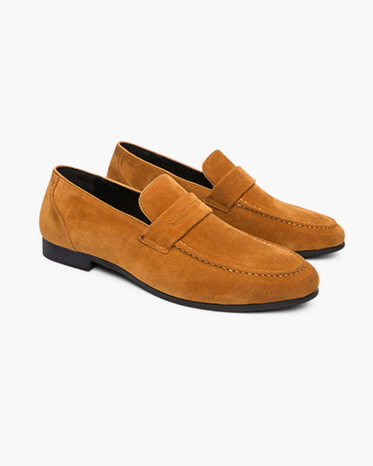 MONVIEL | Suede penny loafers