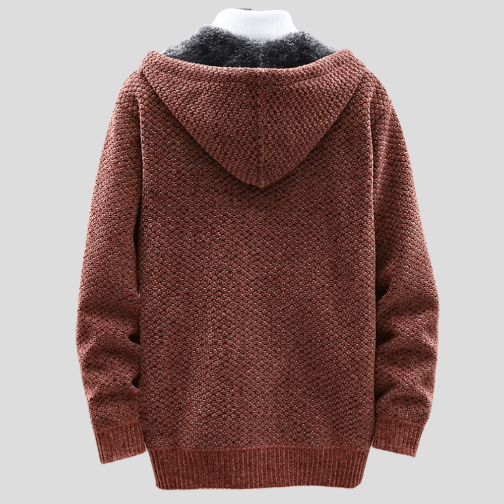 MONVIEL™ | Knit-Outer Fleece-Lined Zip Hoodie