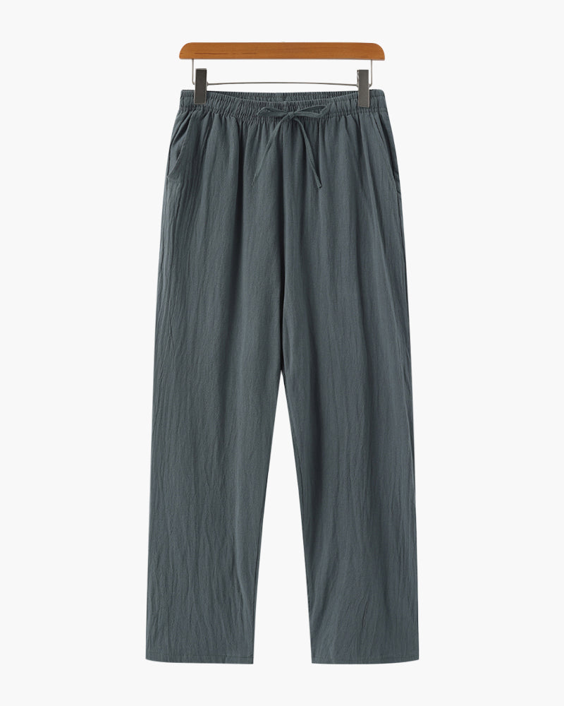 MONVIEL | Lightweight Breathable Linen Trousers