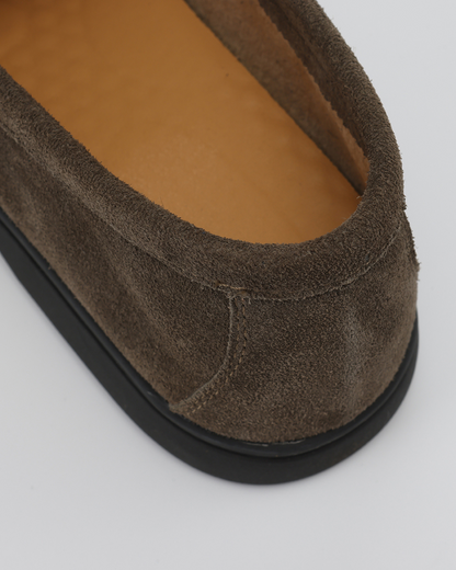 Theo™ | Mocassins en suède semelle noire