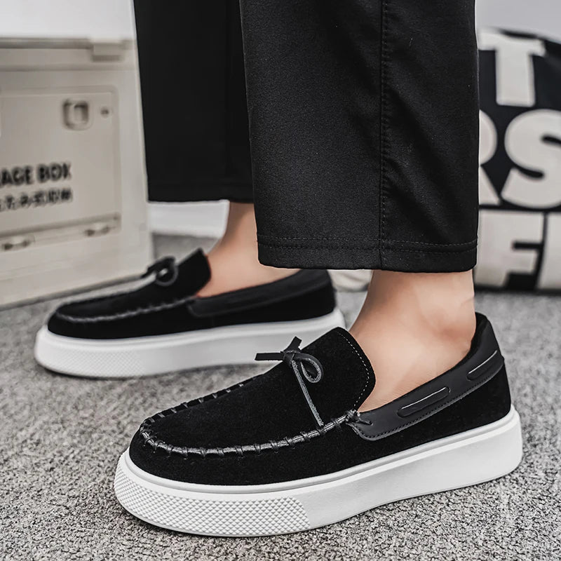 MANSSINO™ | Men's Suede Platform Boat Shoe