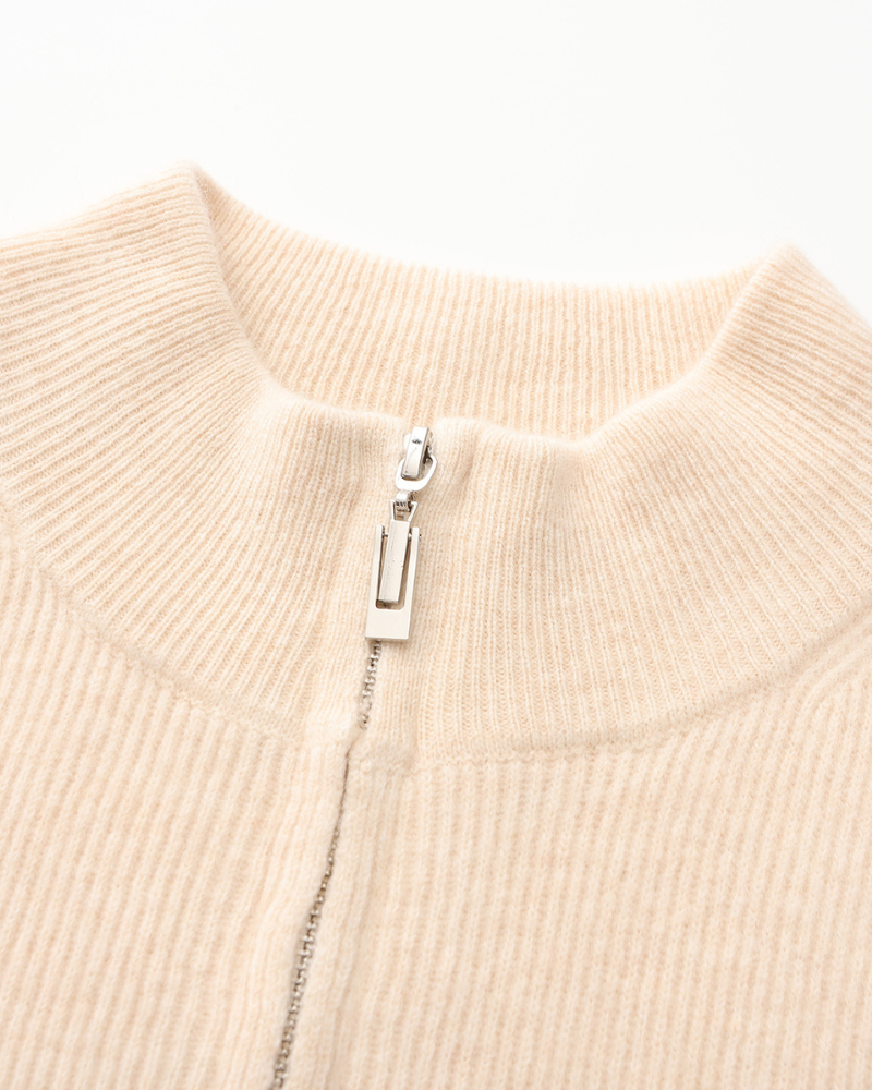 MONVIEL | CASHMERE ZIP-UP