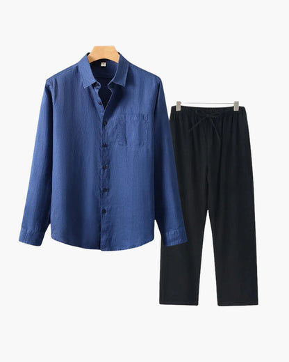 Aidan™ | Ensemble en lin manches longues