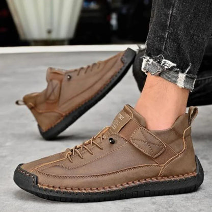 MANSSINO™ | Men's Hand-Stitched Leather Street Sneaker