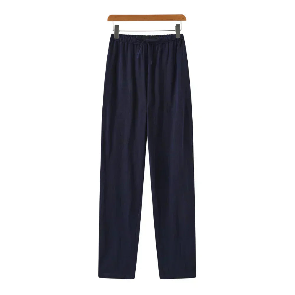 MONVIEL | Slim-fit linen trousers