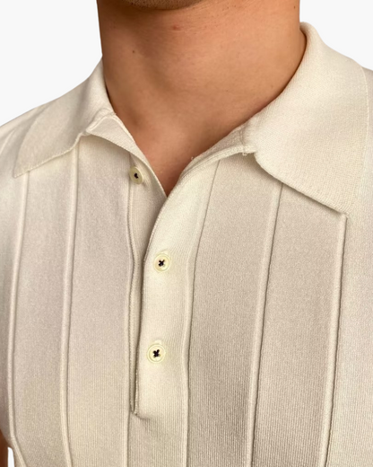 MONVIEL | RIBBED COTTON POLO
