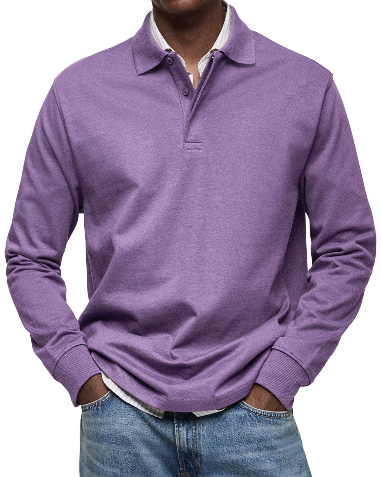 MONVIEL™ | Long Sleeve Polo Shirt