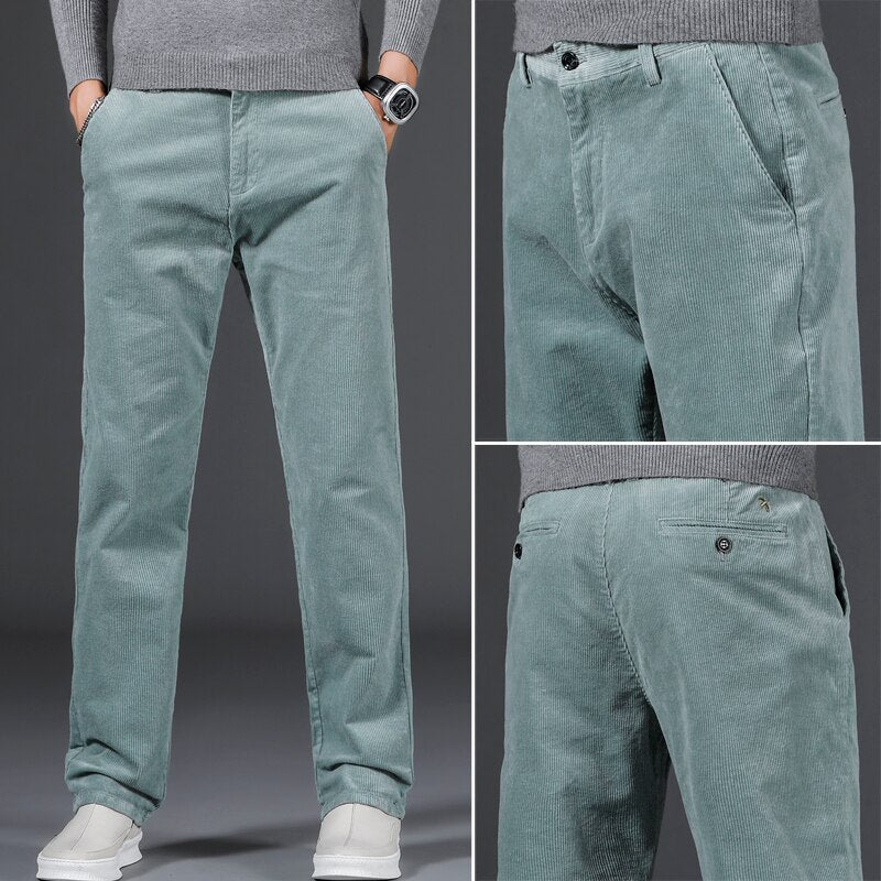 MONVIEL | Mid-rise corduroy trousers