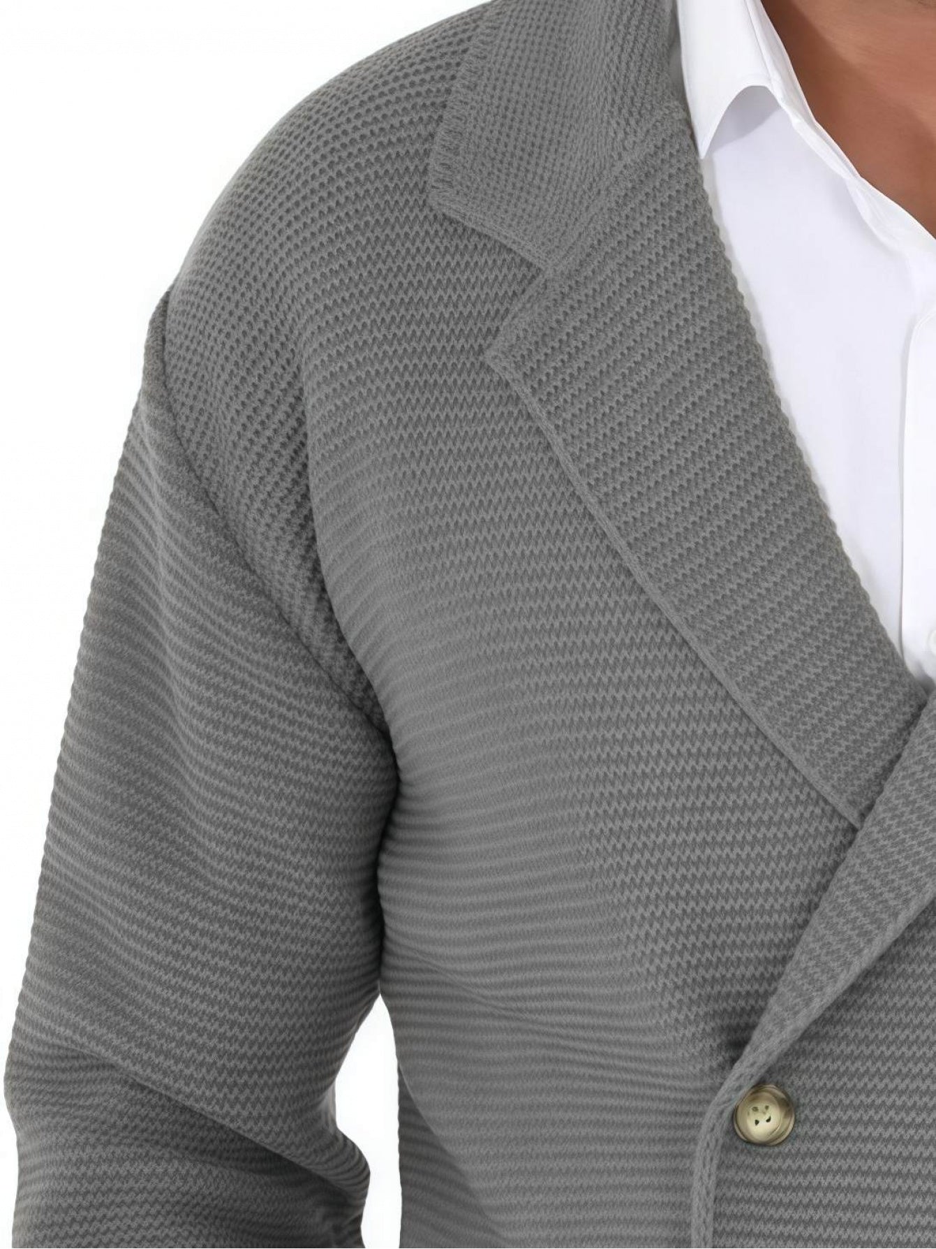 MANSSINO™ | Wool-Blend Jacket-Style Cardigan
