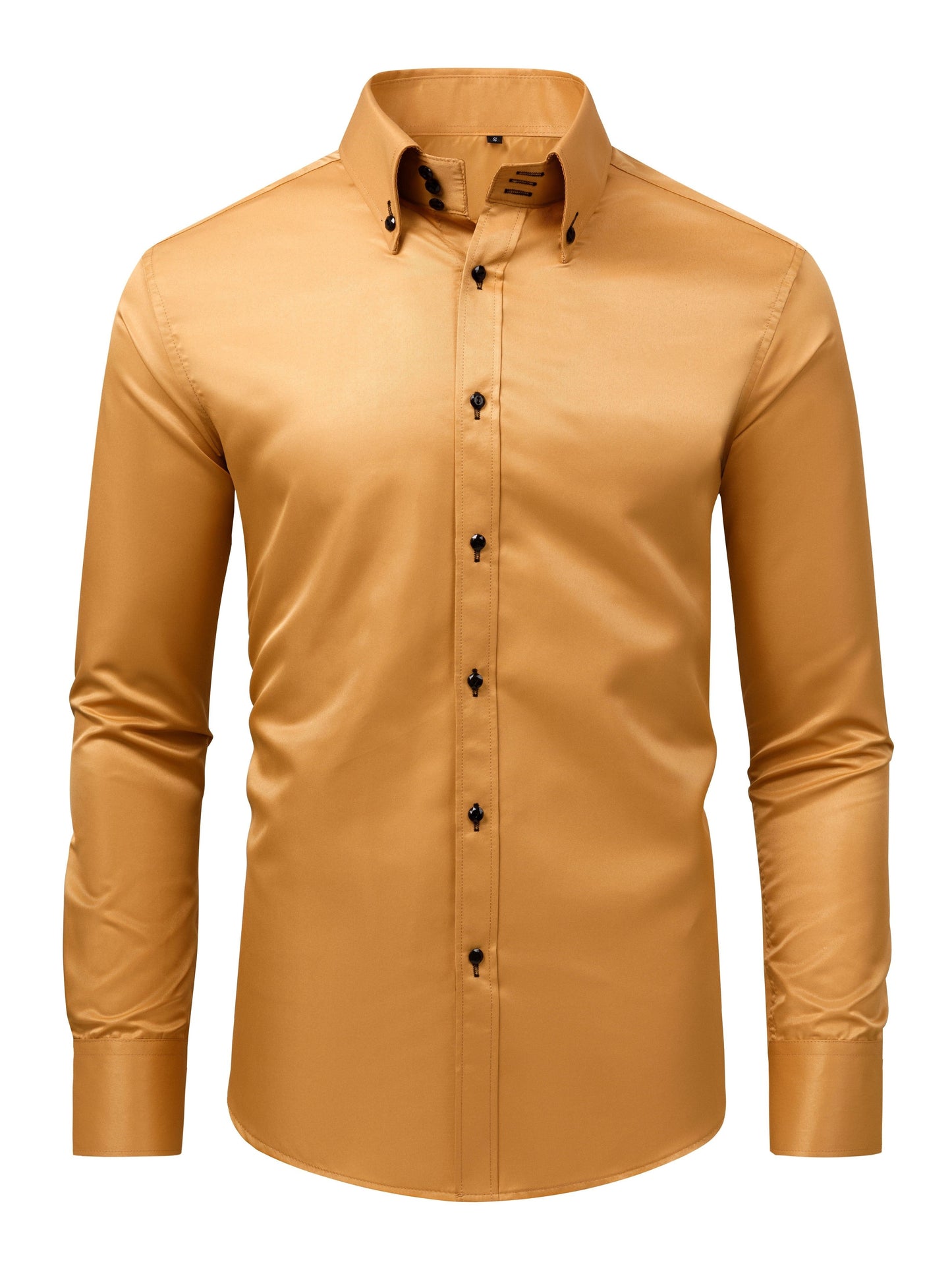 MONVIEL™ | Men's Satin-Finish Long-sleeve Shirt