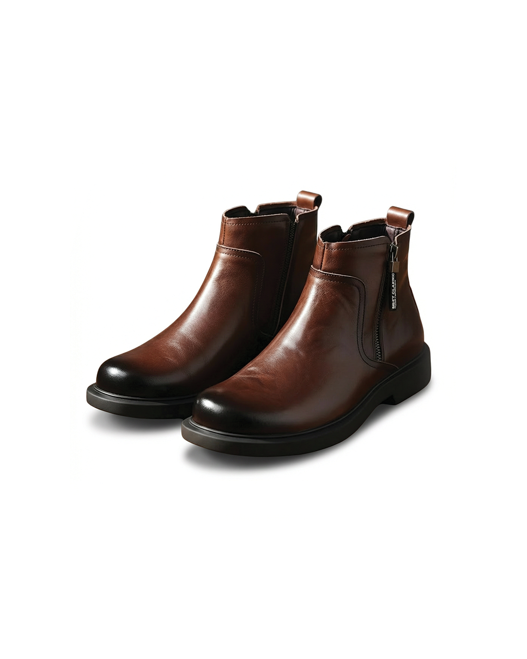 MANSSINO™ | Men's Cowhide Leather Zip Boot