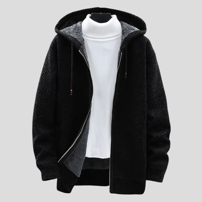 MONVIEL™ | Knit-Outer Fleece-Lined Zip Hoodie