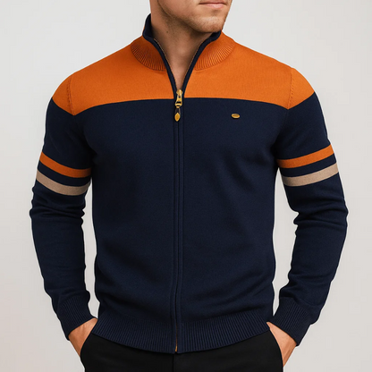 MANSSINO™ | Men's Colorblock Full Zip Sweatshirt